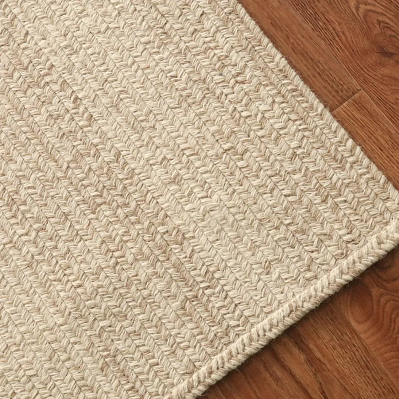 Reversible Wool Striped Handmade Area Rug Image - 9