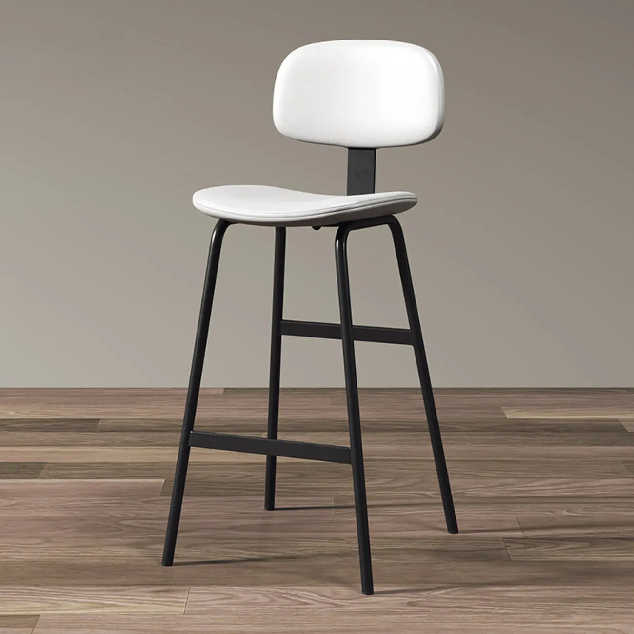 Saddle Faux Leather Counter Stools with Backs Image - 10 | homeyfad