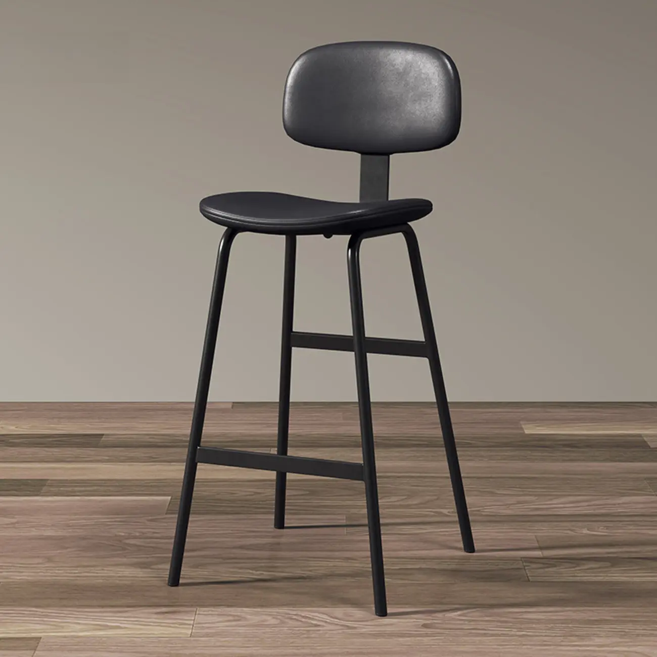 Saddle Faux Leather Counter Stools with Backs Image - 11 | homeyfad