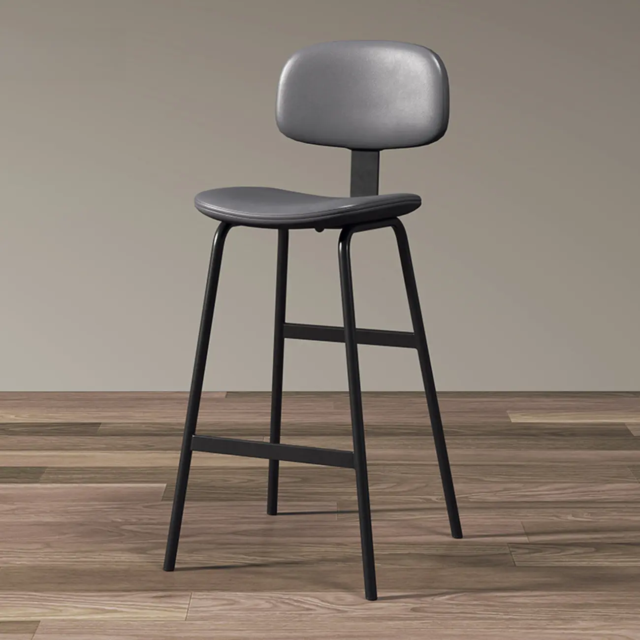 Saddle Faux Leather Counter Stools with Backs Image - 12 | homeyfad