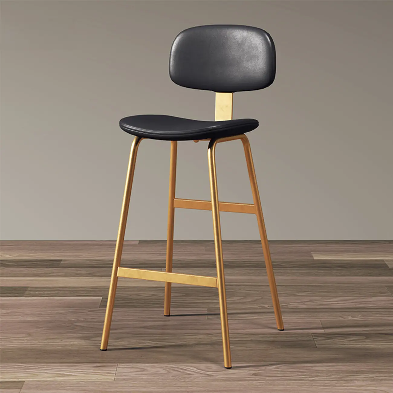 Saddle Faux Leather Counter Stools with Backs Image - 15 | homeyfad