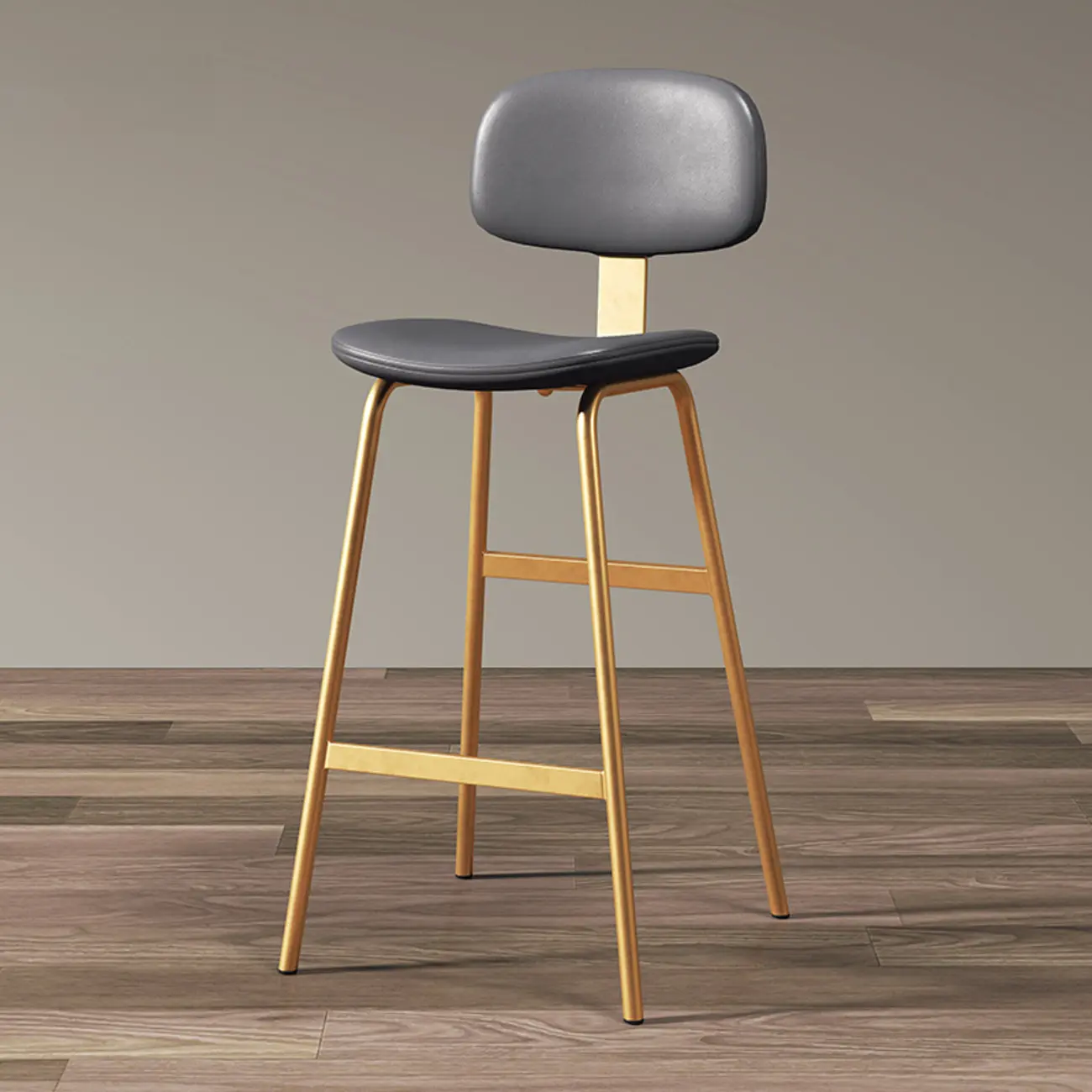 Saddle Faux Leather Counter Stools with Backs Image - 16 | homeyfad