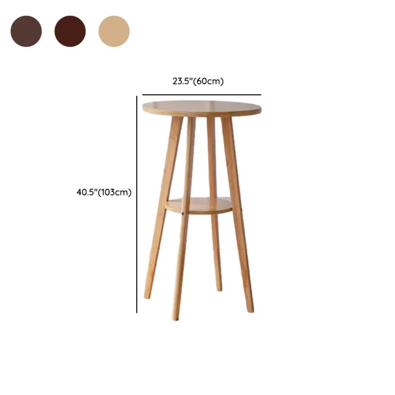 Scandinavian Brown Wooden Shelf Support Bar Tables #size | homeyfad