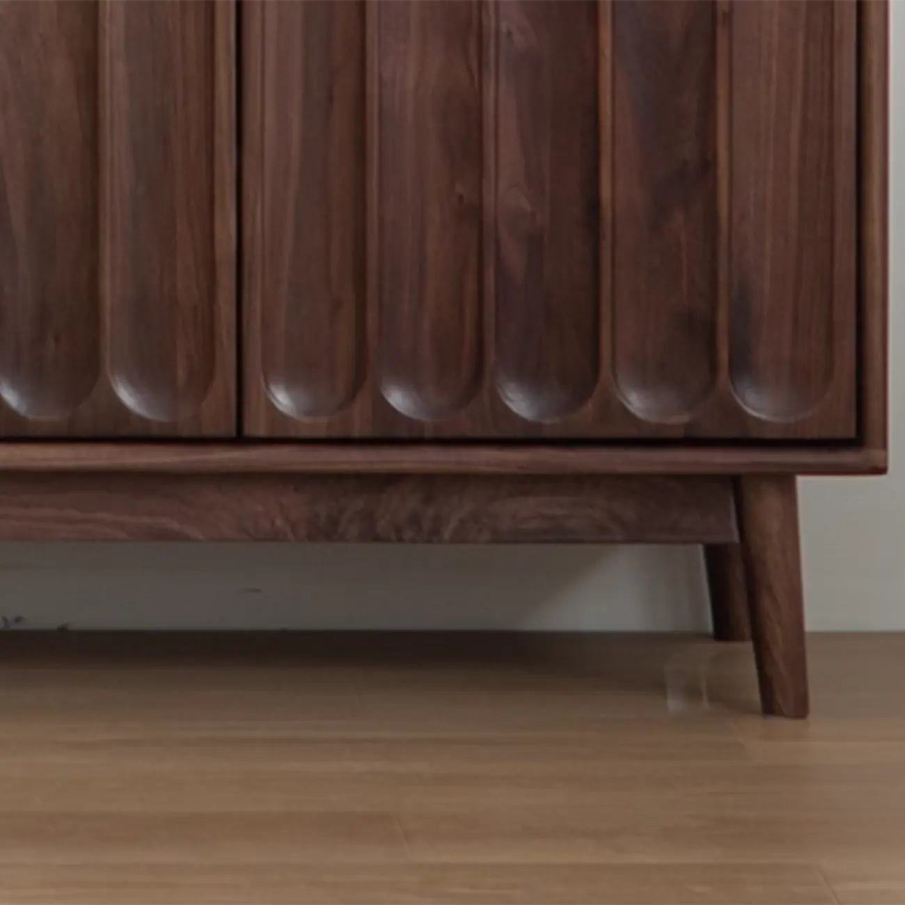 Modern Large Brown Wood Adjustable Shelves Storage Cabinet Image - 8 | homeyfad