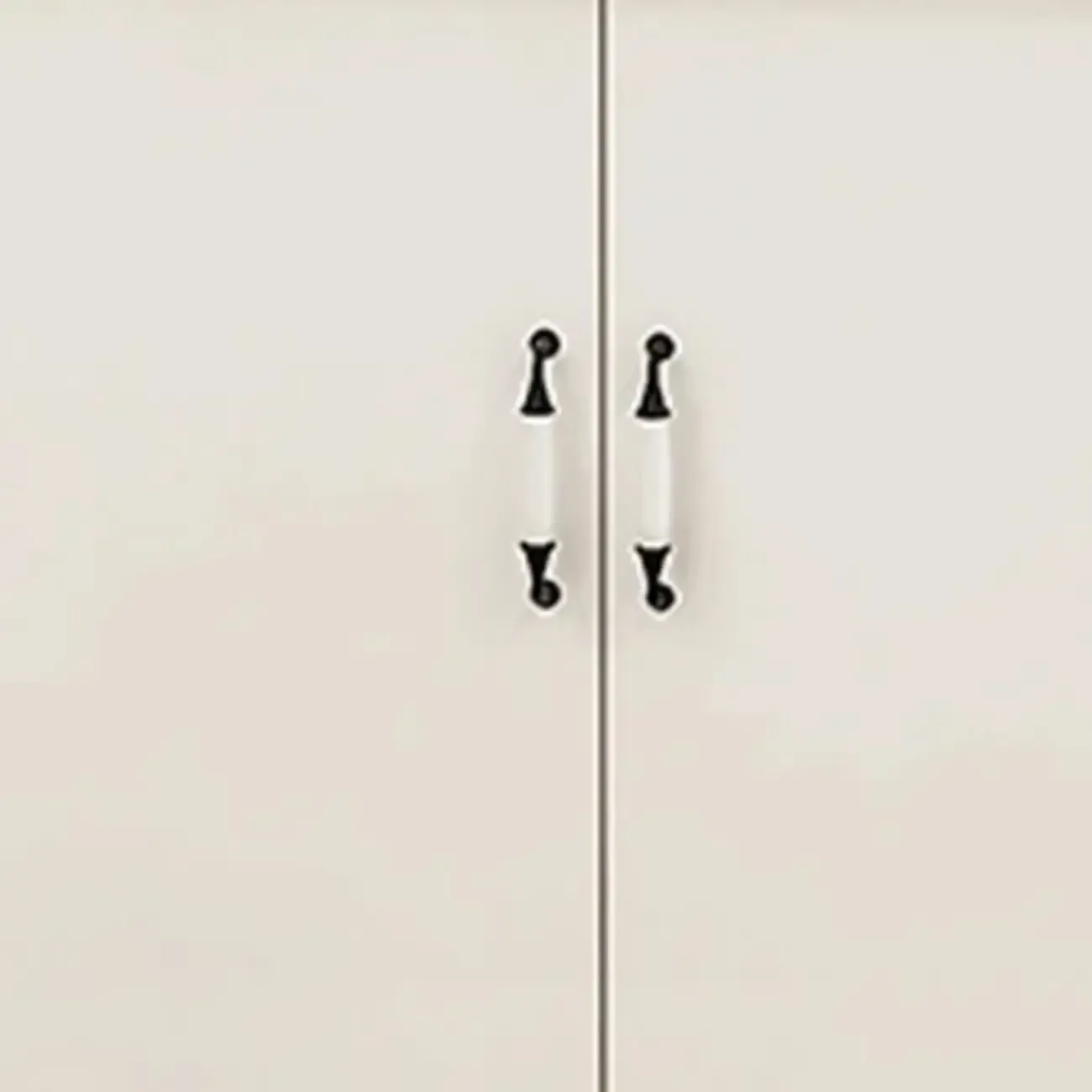 Modern White Manufactured Wood Storage Corner Cabinet Image - 8