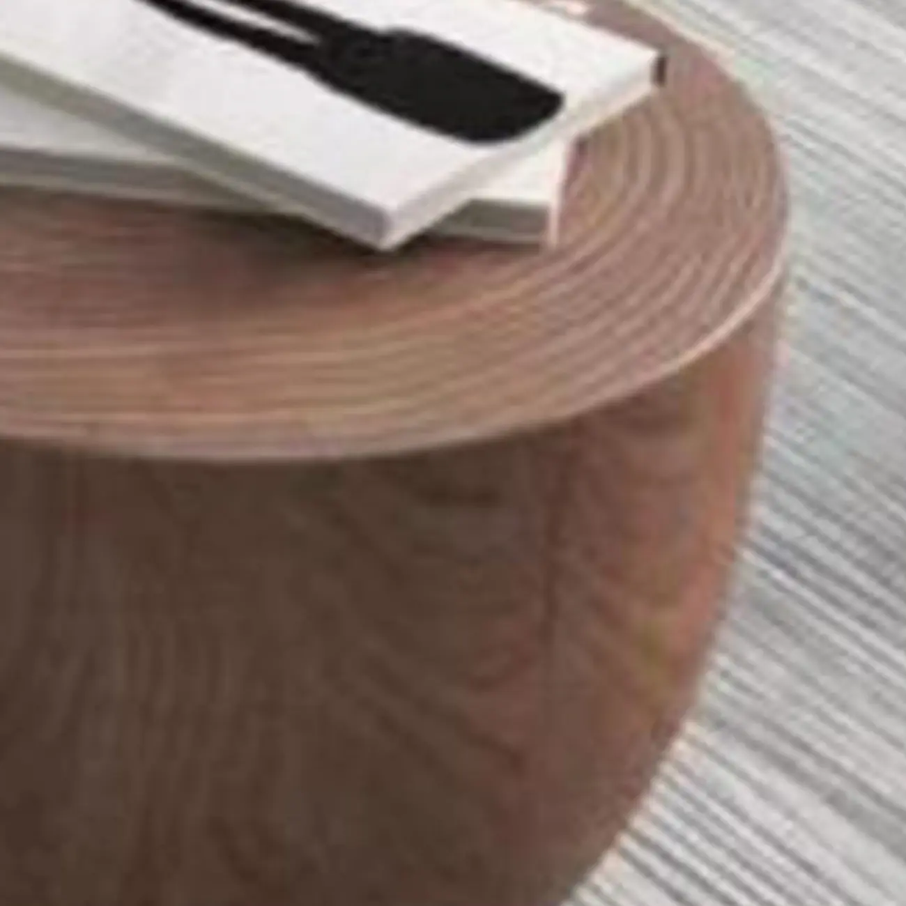 Modern Wooden Drum End Table with Unflip Top for Living Room Image - 10 | homeyfad