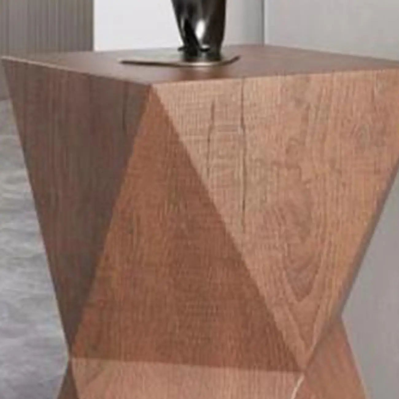 Modern Wooden Drum End Table with Unflip Top for Living Room Image - 14 | homeyfad