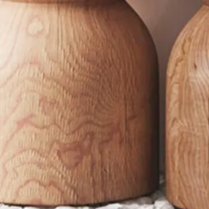 Modern Wooden Drum End Table with Unflip Top for Living Room Image - 18