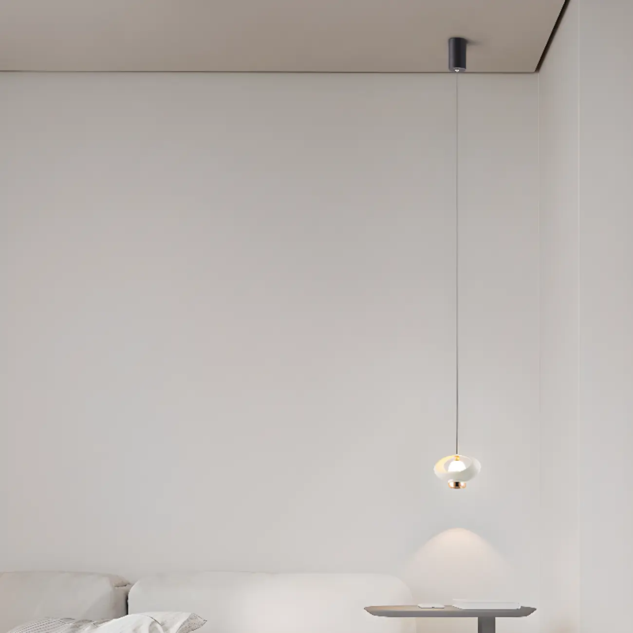 Modern 2-Light Geometric Metal Acrylic Pendant Light Image - 3 | homeyfad