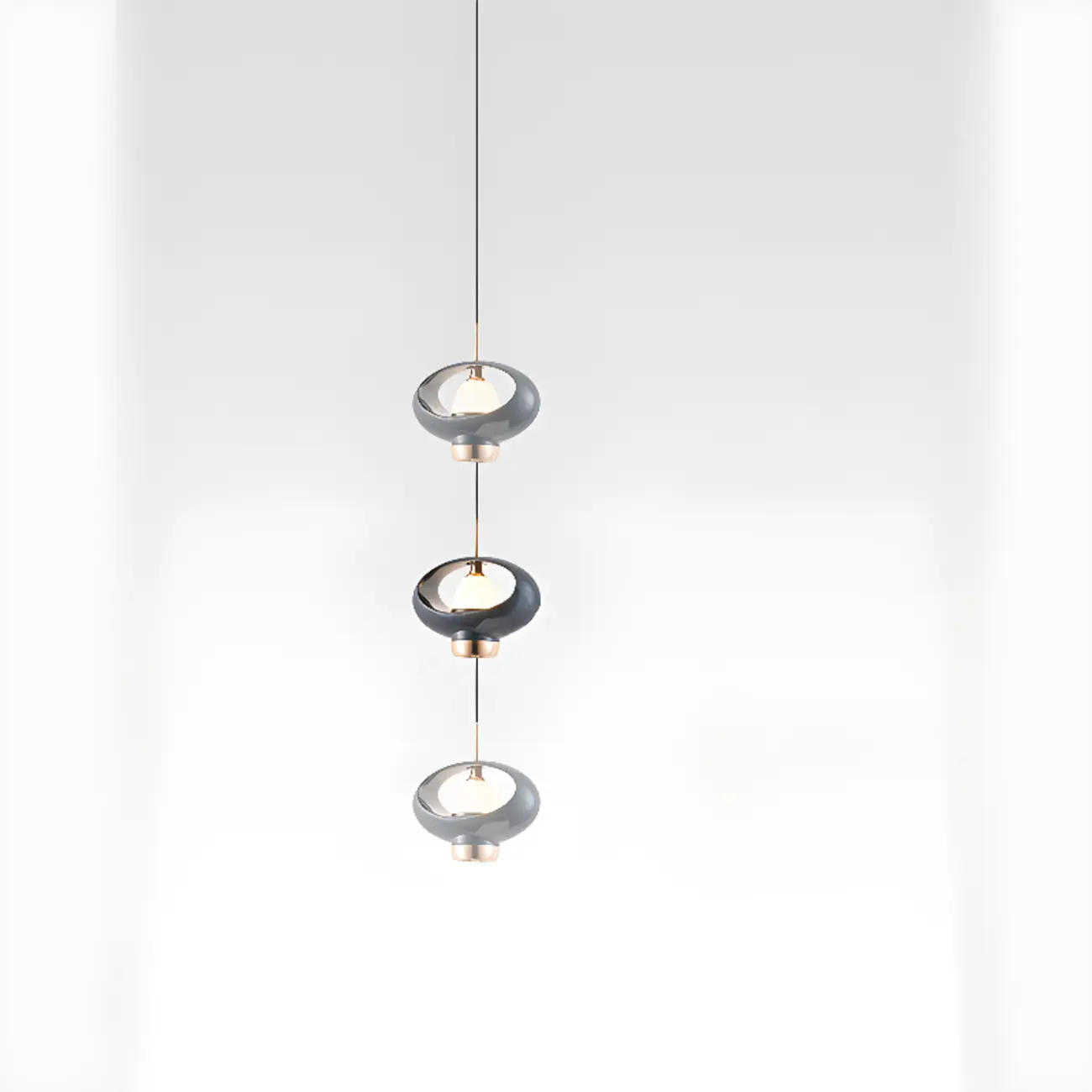 Modern 2-Light Geometric Metal Acrylic Pendant Light Image - 5 | homeyfad