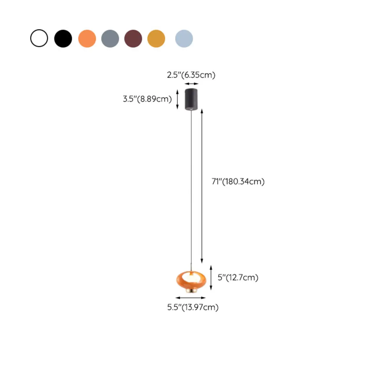 Modern 2-Light Geometric Metal Acrylic Pendant Light #size | homeyfad