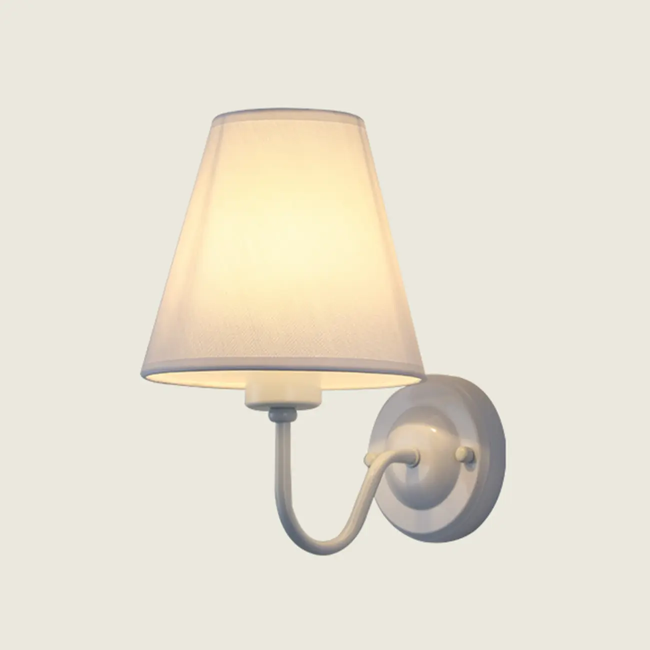 Modern Indoor Fabric Wall Light with Black Metal Accent Image - 11 | homeyfad