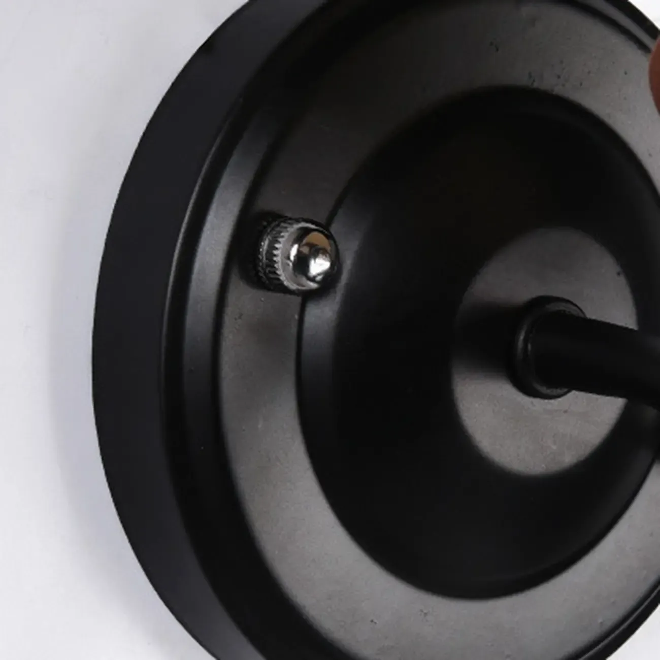 Modern Indoor Fabric Wall Light with Black Metal Accent Image - 25