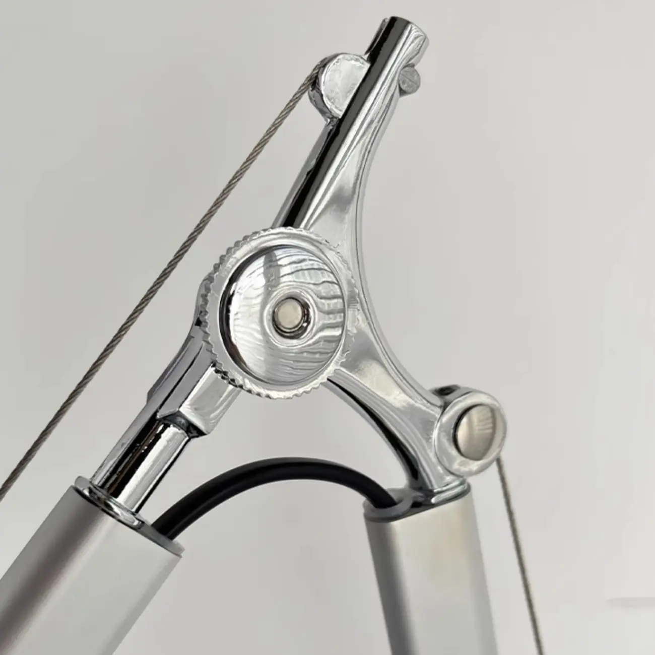 Modern Chrome Swing Arm Wall Light with Cloth Shade Image - 9 | homeyfad