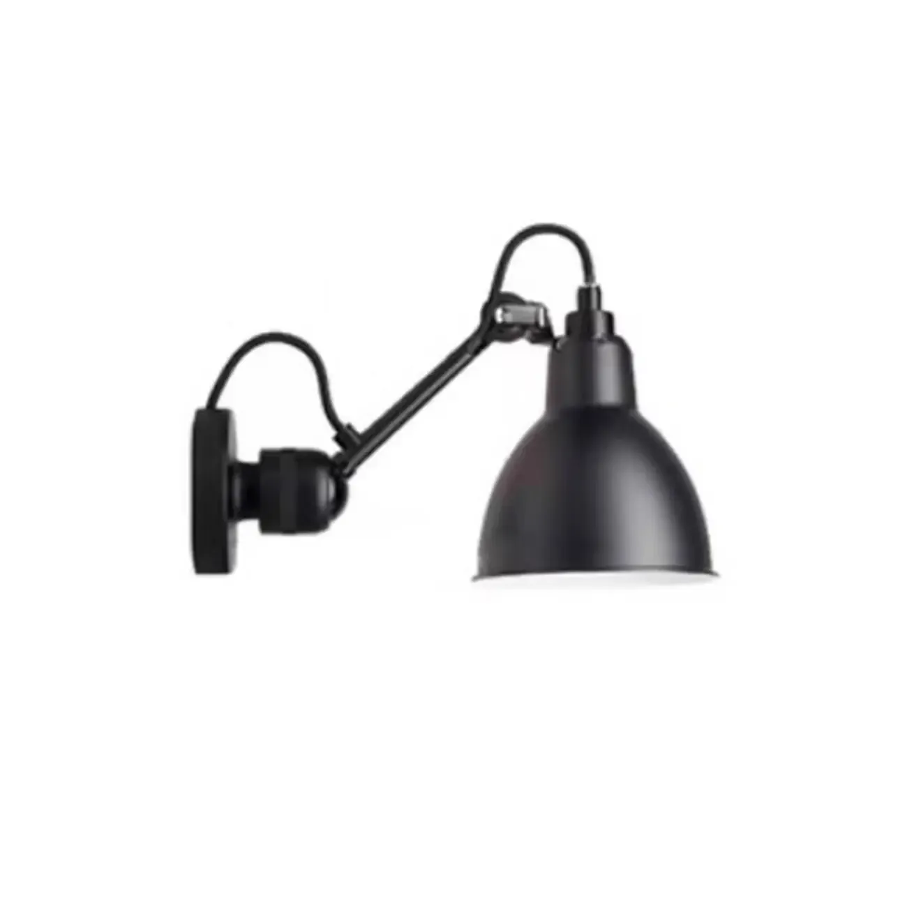 Industrial Black Wall Sconce with Dome for Bedroom Lighting