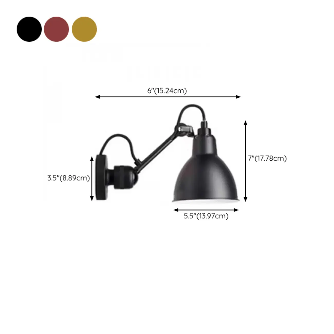 Industrial Black Wall Sconce with Dome for Bedroom Lighting | homeyfad