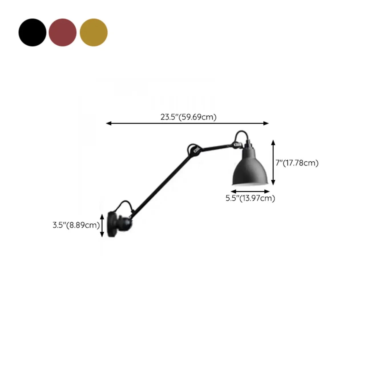 Industrial Black Wall Sconce with Dome for Bedroom Lighting | homeyfad