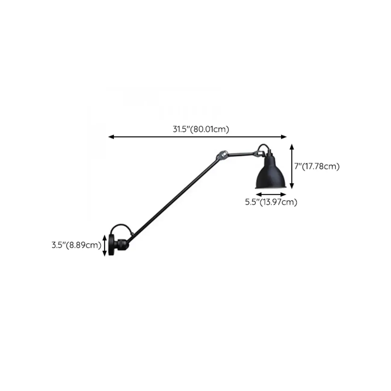 Industrial Black Wall Sconce with Dome for Bedroom Lighting | homeyfad