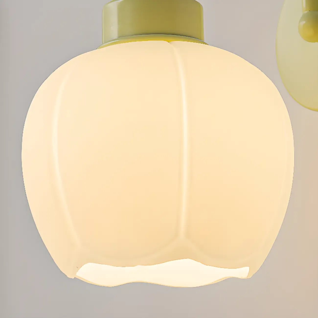 Modern Lime Green Globe Wall Light with Matte Shade Image - 7