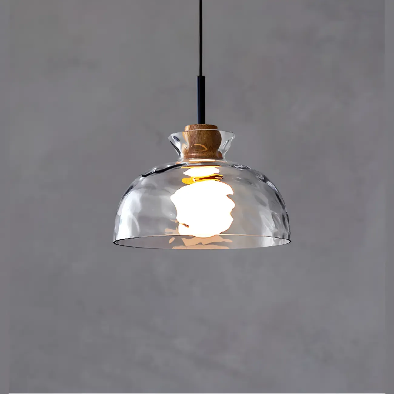3-Light Clear Glass Island Pendant Light for Dining Area Image - 9