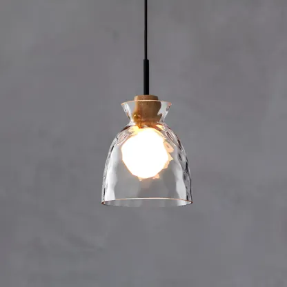 3-Light Clear Glass Island Pendant Light for Dining Area Image - 10