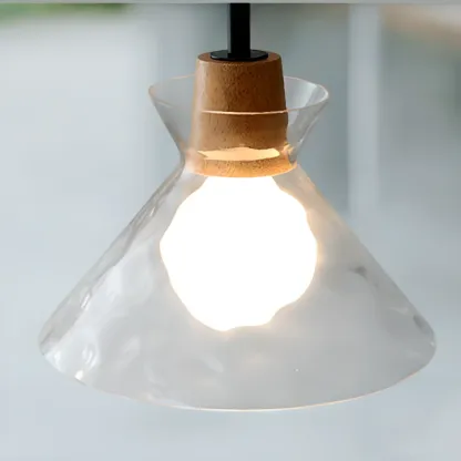 3-Light Clear Glass Island Pendant Light for Dining Area Image - 11