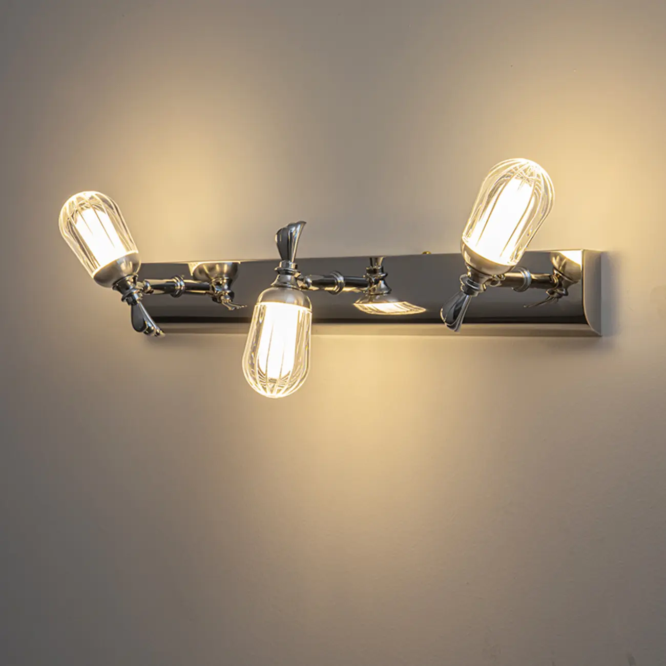 Modern Stainless Steel Bathroom Vanity Light Dimmable LED | homeyfad