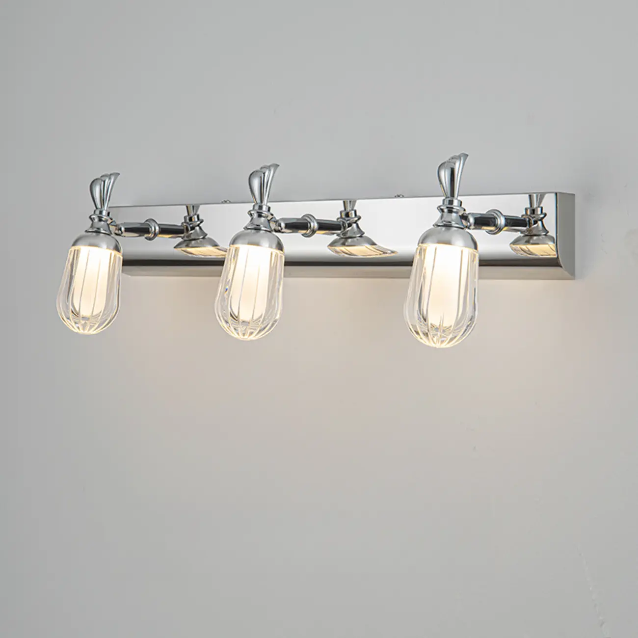 Modern Stainless Steel Bathroom Vanity Light Dimmable LED | homeyfad