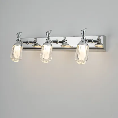 Modern Stainless Steel Bathroom Vanity Light Dimmable LED