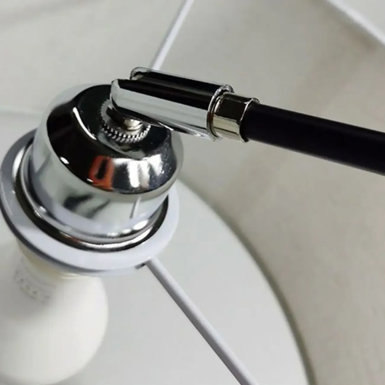 Modern Adjustable Arc Floor Lamp with Fabric Shade Image - 6