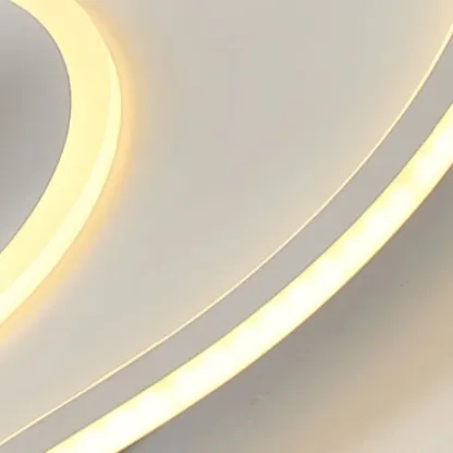 Modern Flush Mount LED Ceiling Fan with Remote for Bedroom