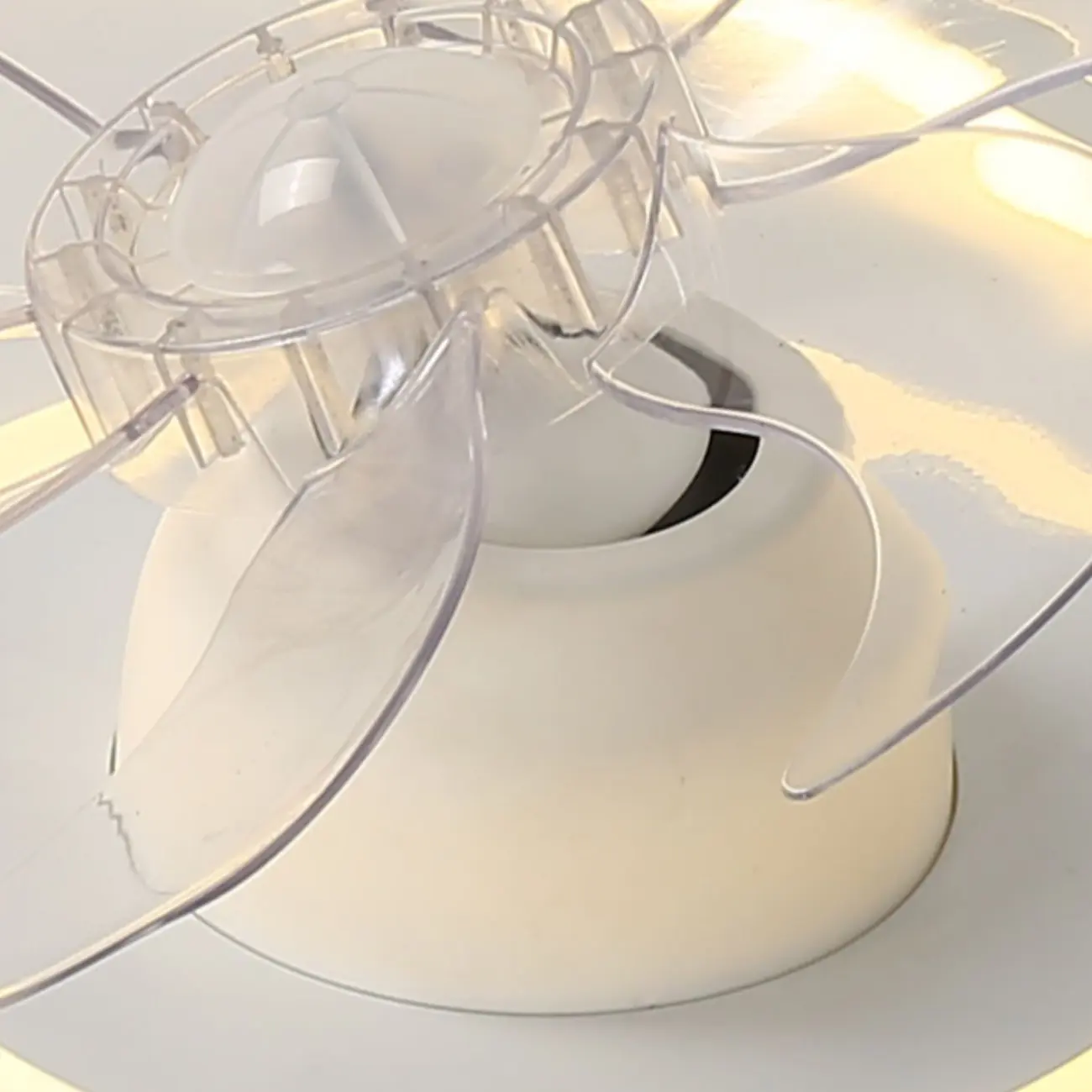 Modern Flush Mount LED Ceiling Fan with Remote for Bedroom | homeyfad