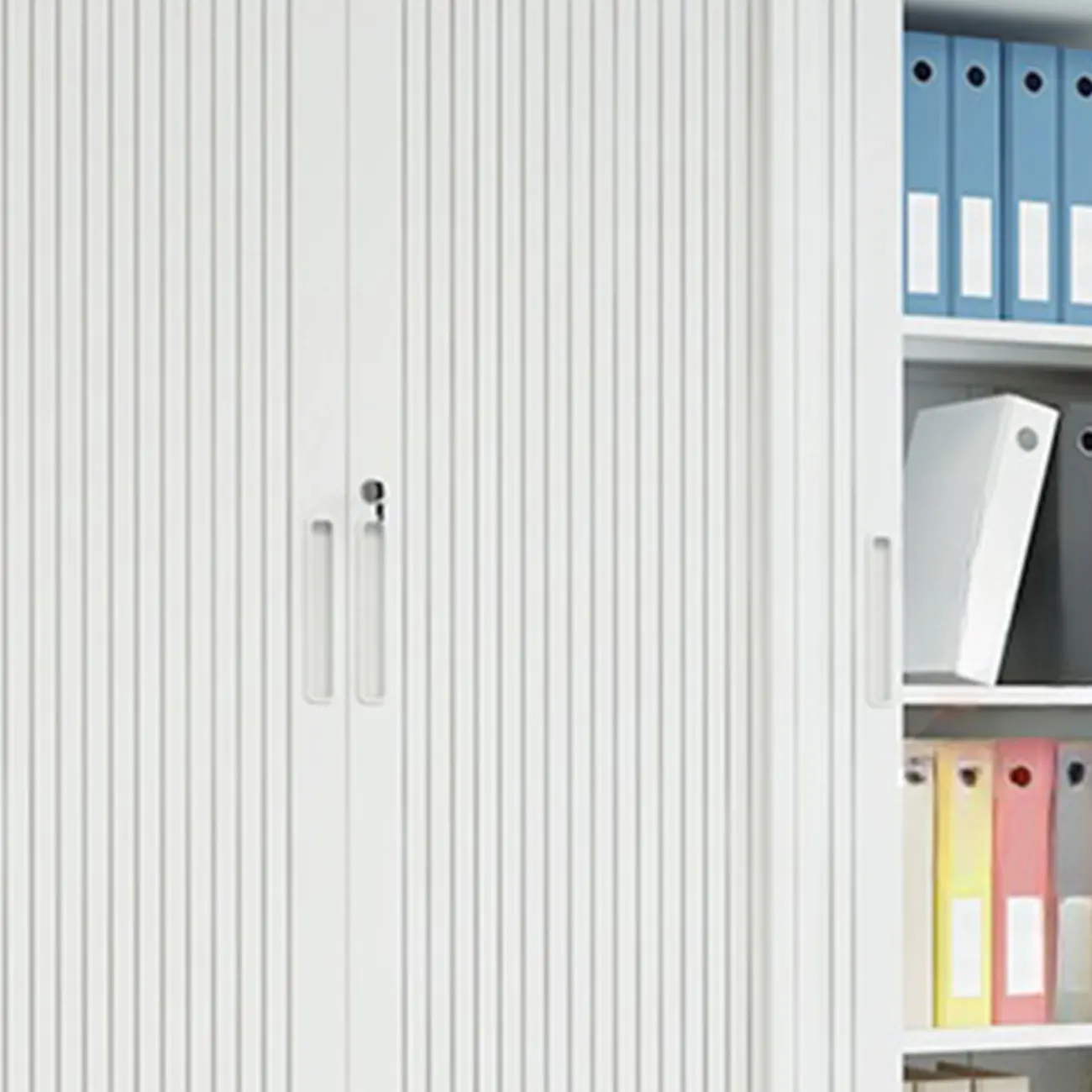 Modern Steel Sliding Door Lockable Office Storage Cabinet Image - 10 | homeyfad