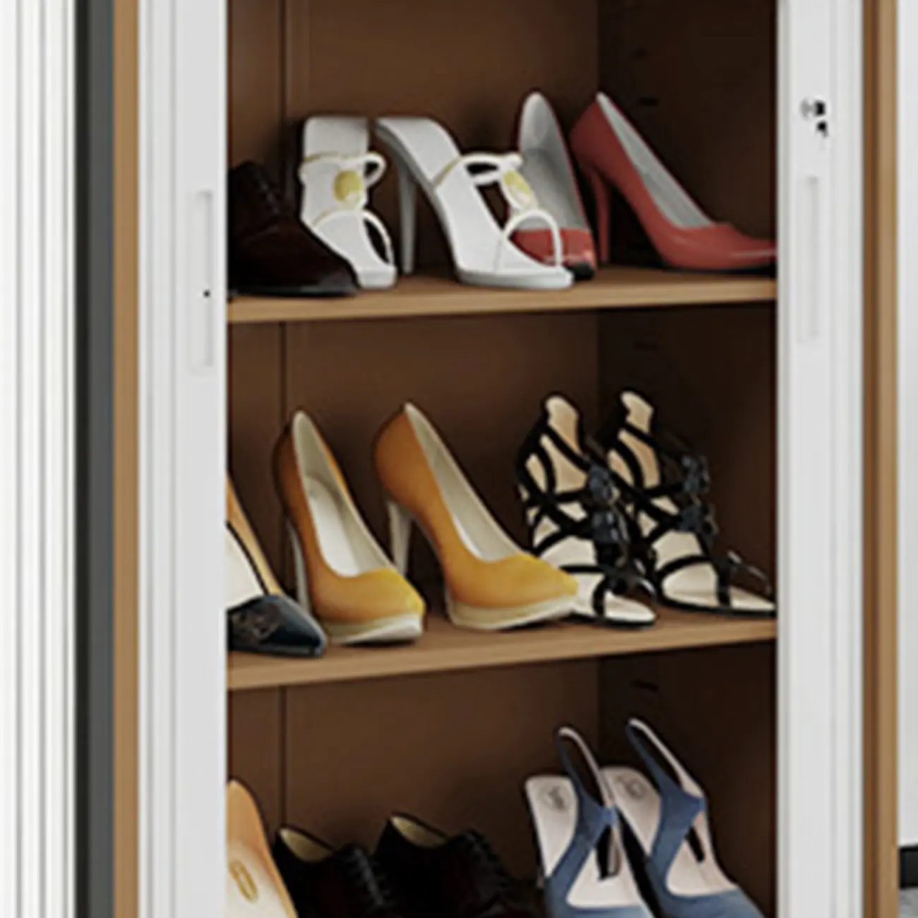 Modern Steel Sliding Door Lockable Office Storage Cabinet Image - 14 | homeyfad