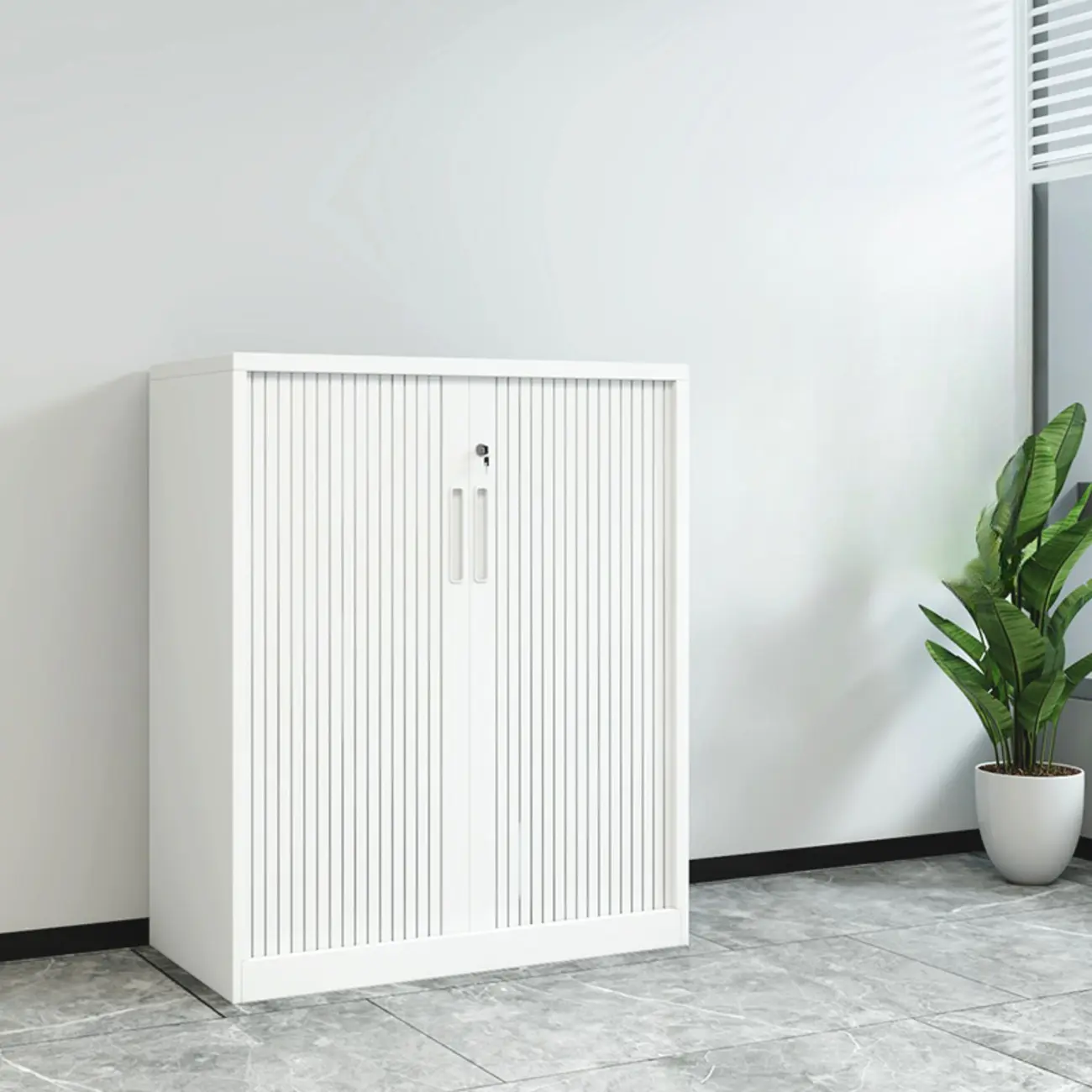 Modern Steel Sliding Door Lockable Office Storage Cabinet Image - 15 | homeyfad