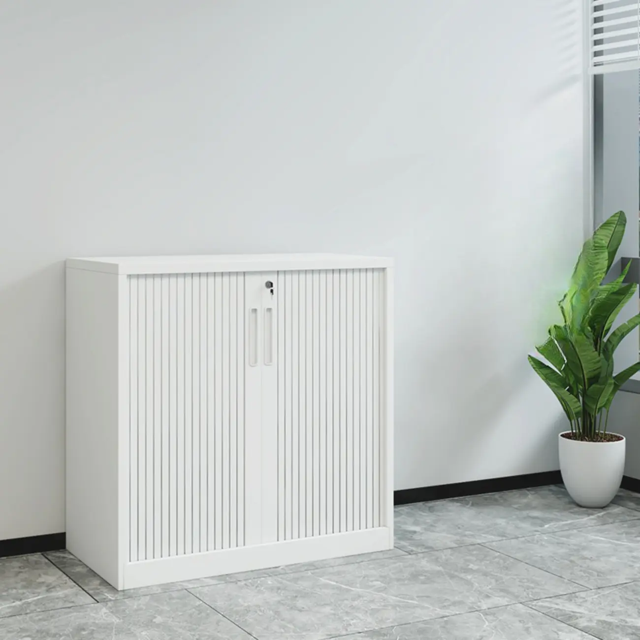 Modern Steel Sliding Door Lockable Office Storage Cabinet Image - 17 | homeyfad