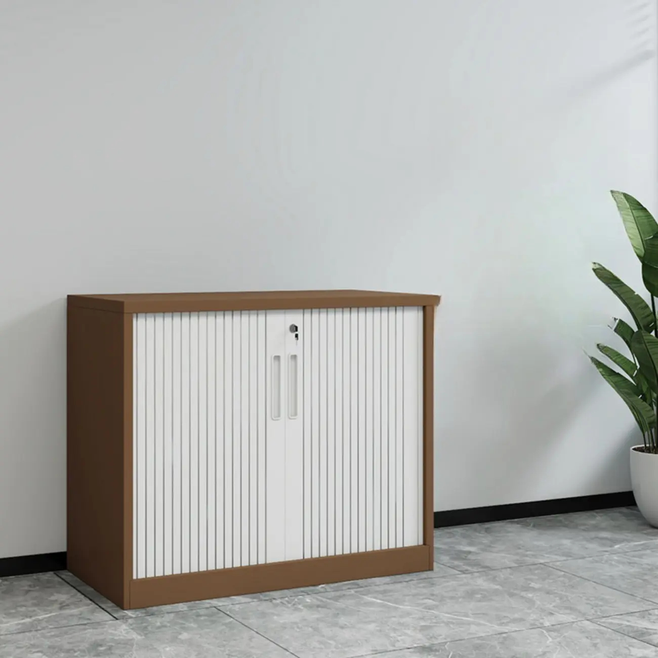 Modern Steel Sliding Door Lockable Office Storage Cabinet Image - 25 | homeyfad