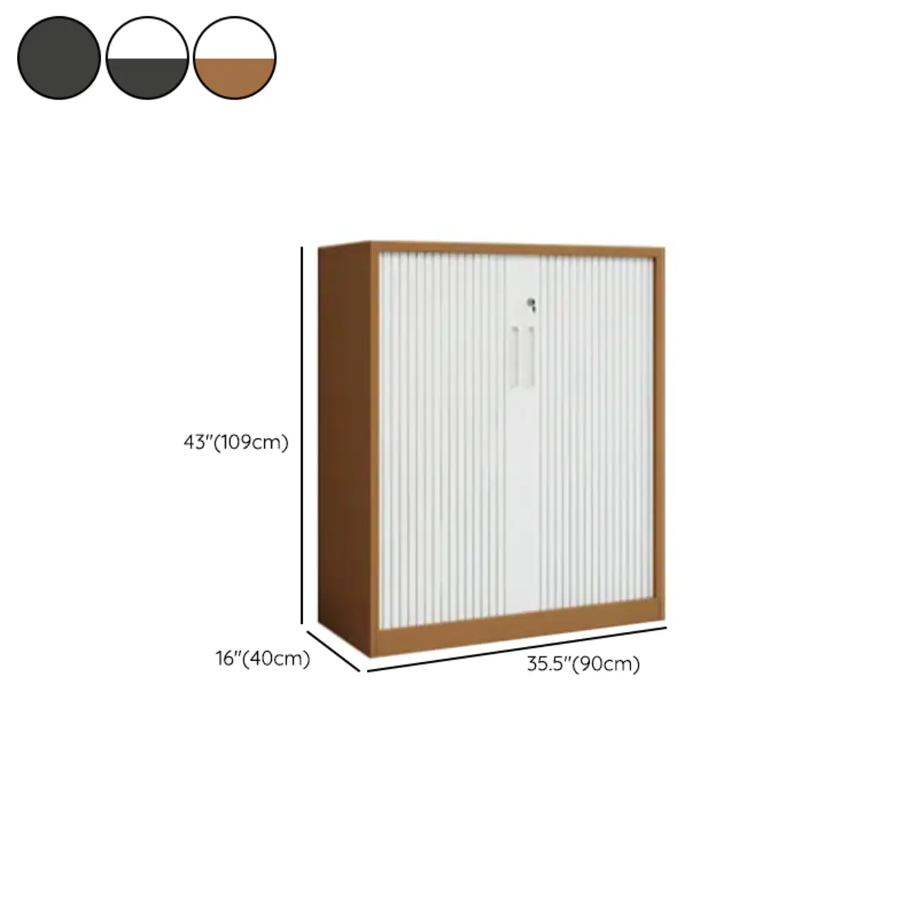 Modern Steel Sliding Door Lockable Office Storage Cabinet Image - 37 | homeyfad