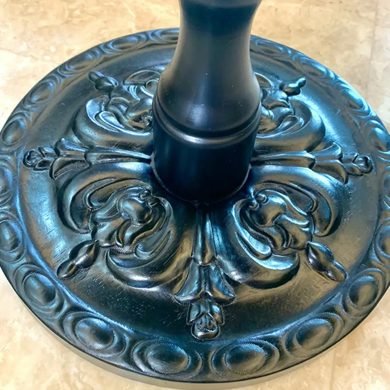 Classic Wooden Pedestal Round End Table for Modern Restroom Image - 8