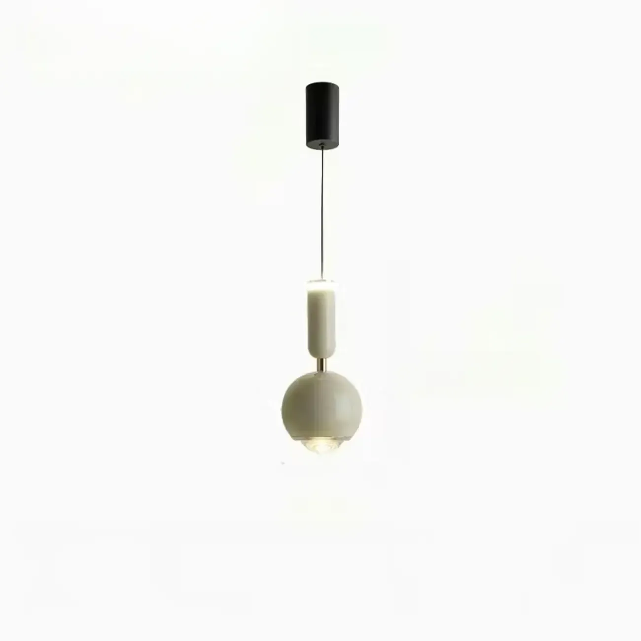 2-Light Dimming Modern Acrylic Globe Pendant Light Image - 2