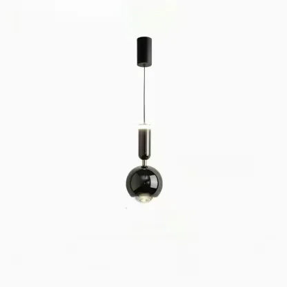 2-Light Dimming Modern Acrylic Globe Pendant Light Image - 3