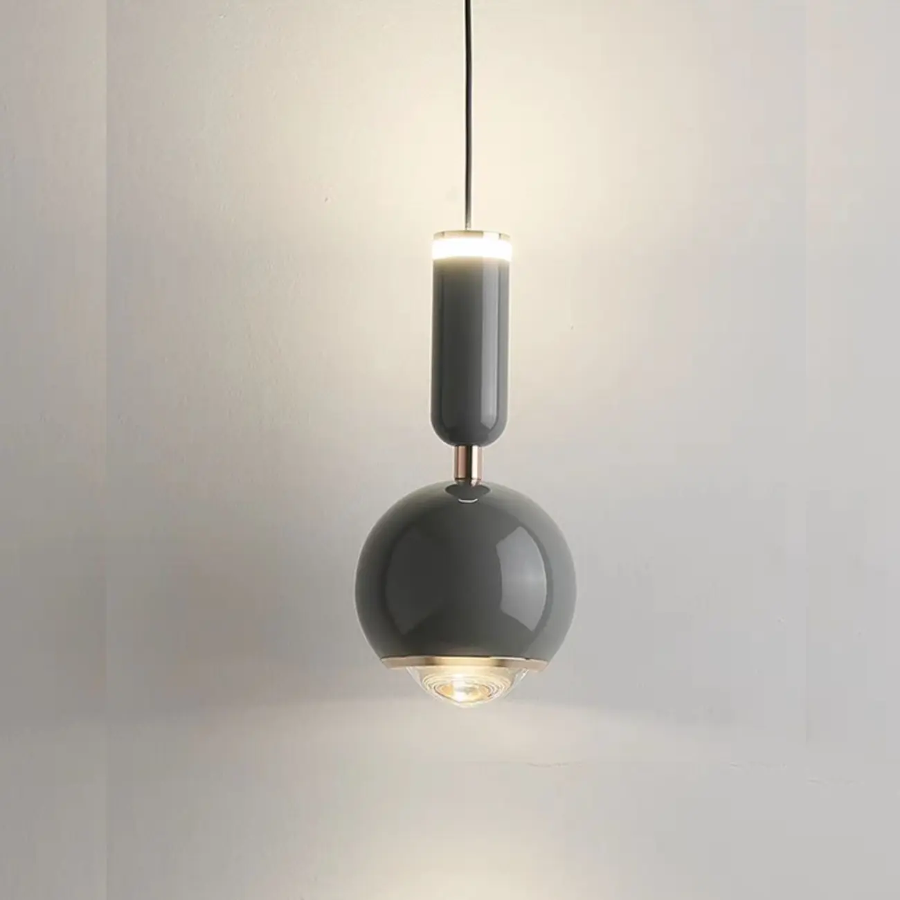 2-Light Dimming Modern Acrylic Globe Pendant Light Image - 11 | homeyfad