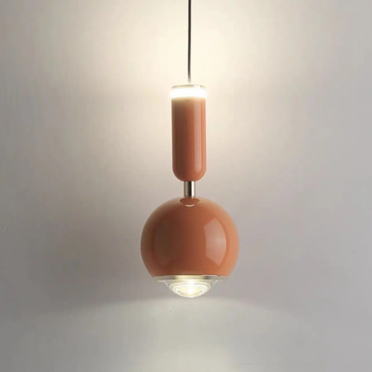 2-Light Dimming Modern Acrylic Globe Pendant Light Image - 15 | homeyfad