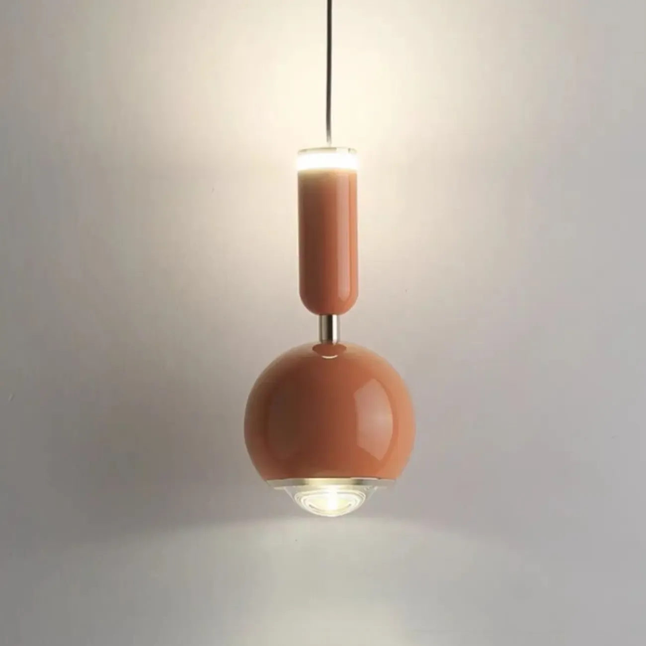 2-Light Dimming Modern Acrylic Globe Pendant Light Image - 15