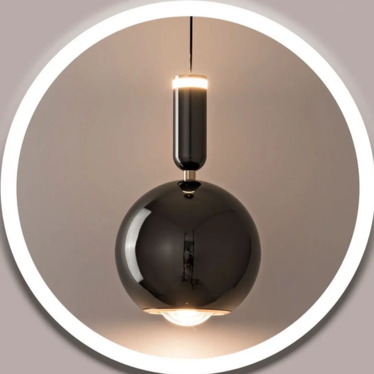 2-Light Dimming Modern Acrylic Globe Pendant Light Image - 16 | homeyfad