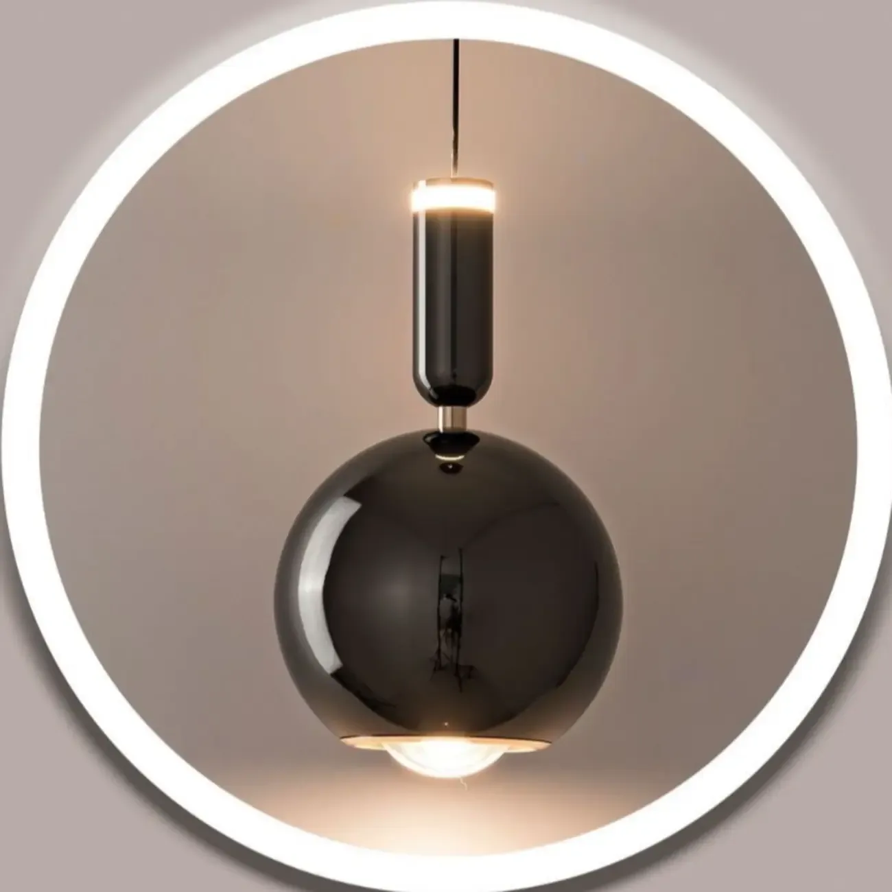 2-Light Dimming Modern Acrylic Globe Pendant Light Image - 16