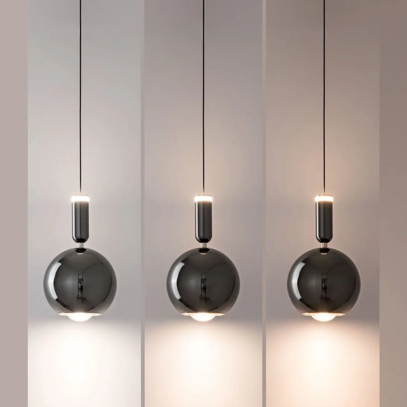 2-Light Dimming Modern Acrylic Globe Pendant Light Image - 17 | homeyfad