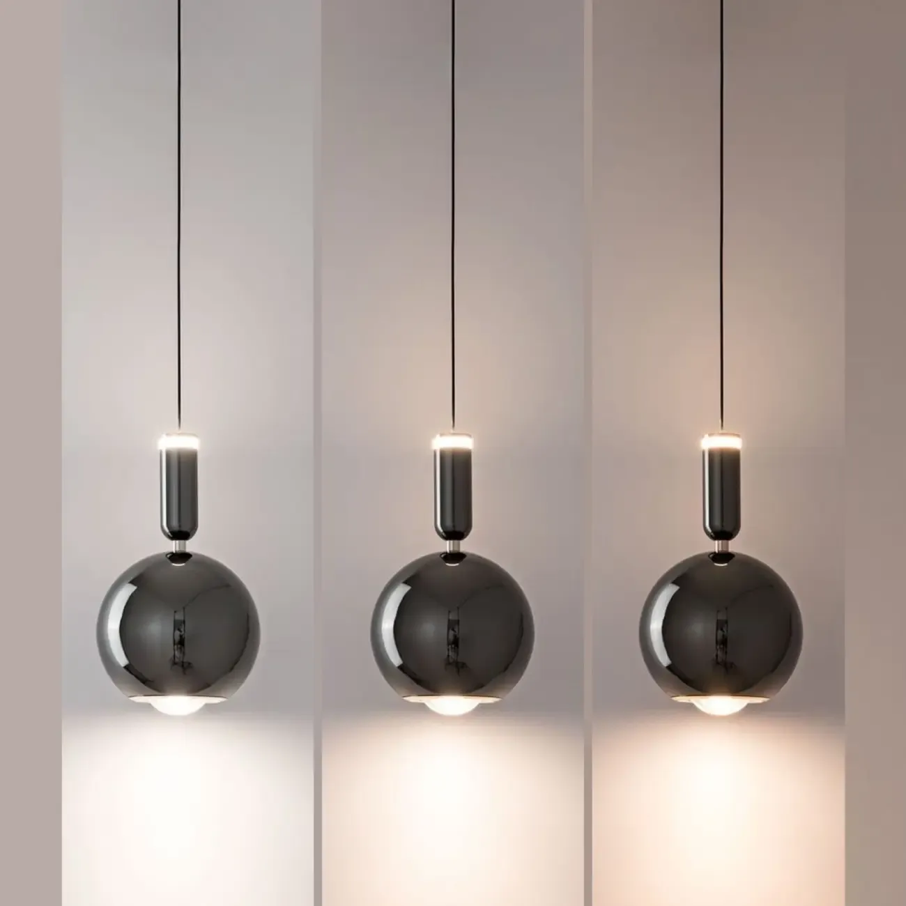 2-Light Dimming Modern Acrylic Globe Pendant Light Image - 17