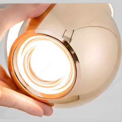 2-Light Dimming Modern Acrylic Globe Pendant Light Image - 18