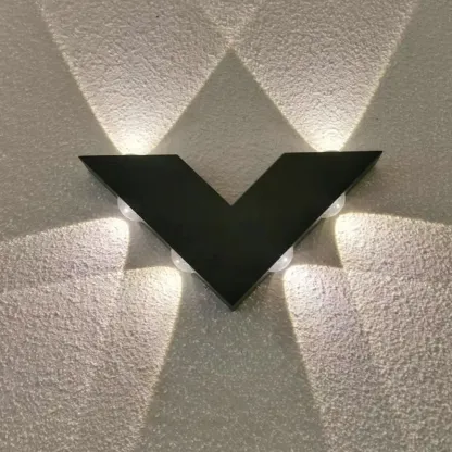 Geometric Metal Multi-Way LED Wall Sconce Image - 5